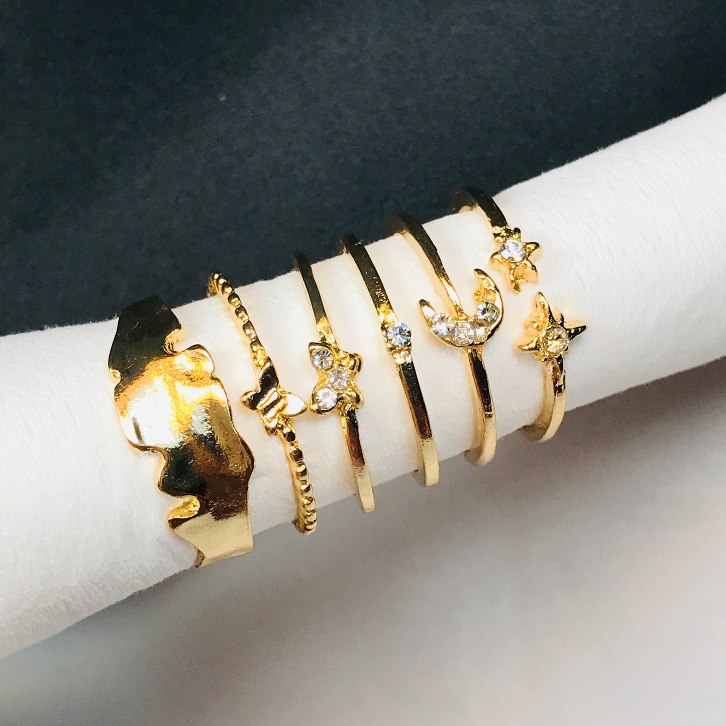 Half Moon Ring Set (R-31)