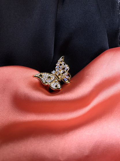 Golden Butterfly Ring