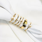 Load image into Gallery viewer, Half Moon Ring Set (R-31)
