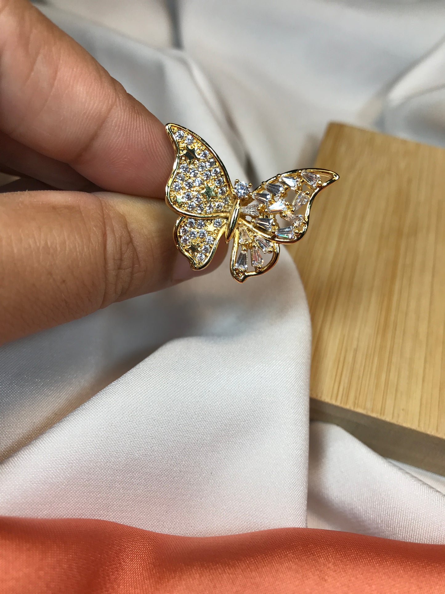 Golden Butterfly Ring