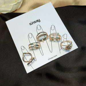 Golden Coin Ring Set (R-34)