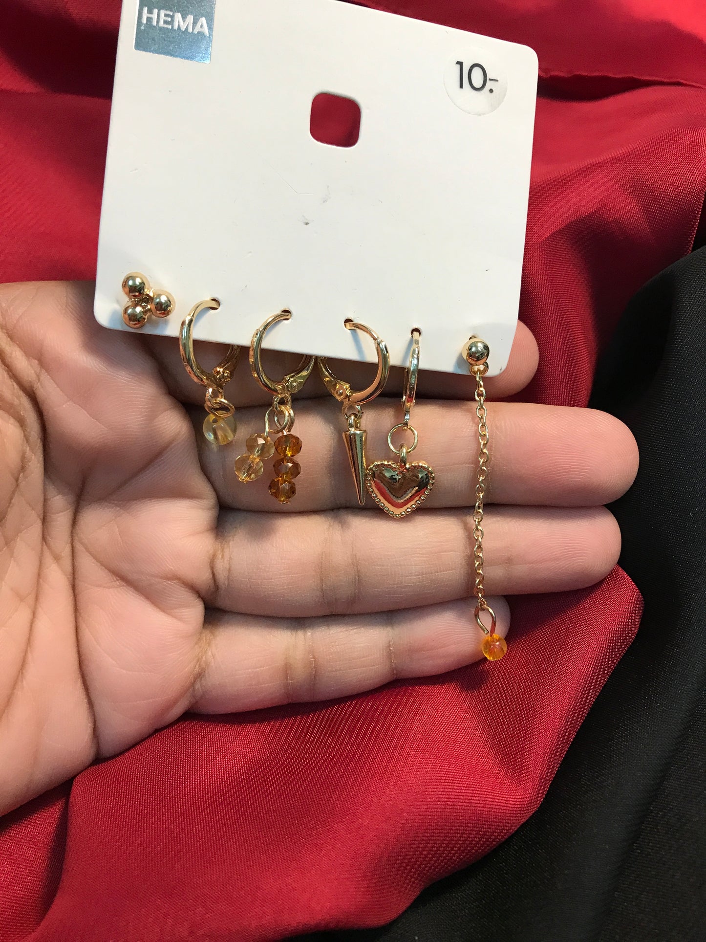 Mismatch Earring Chain Set