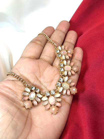 Peach Stone Necklace