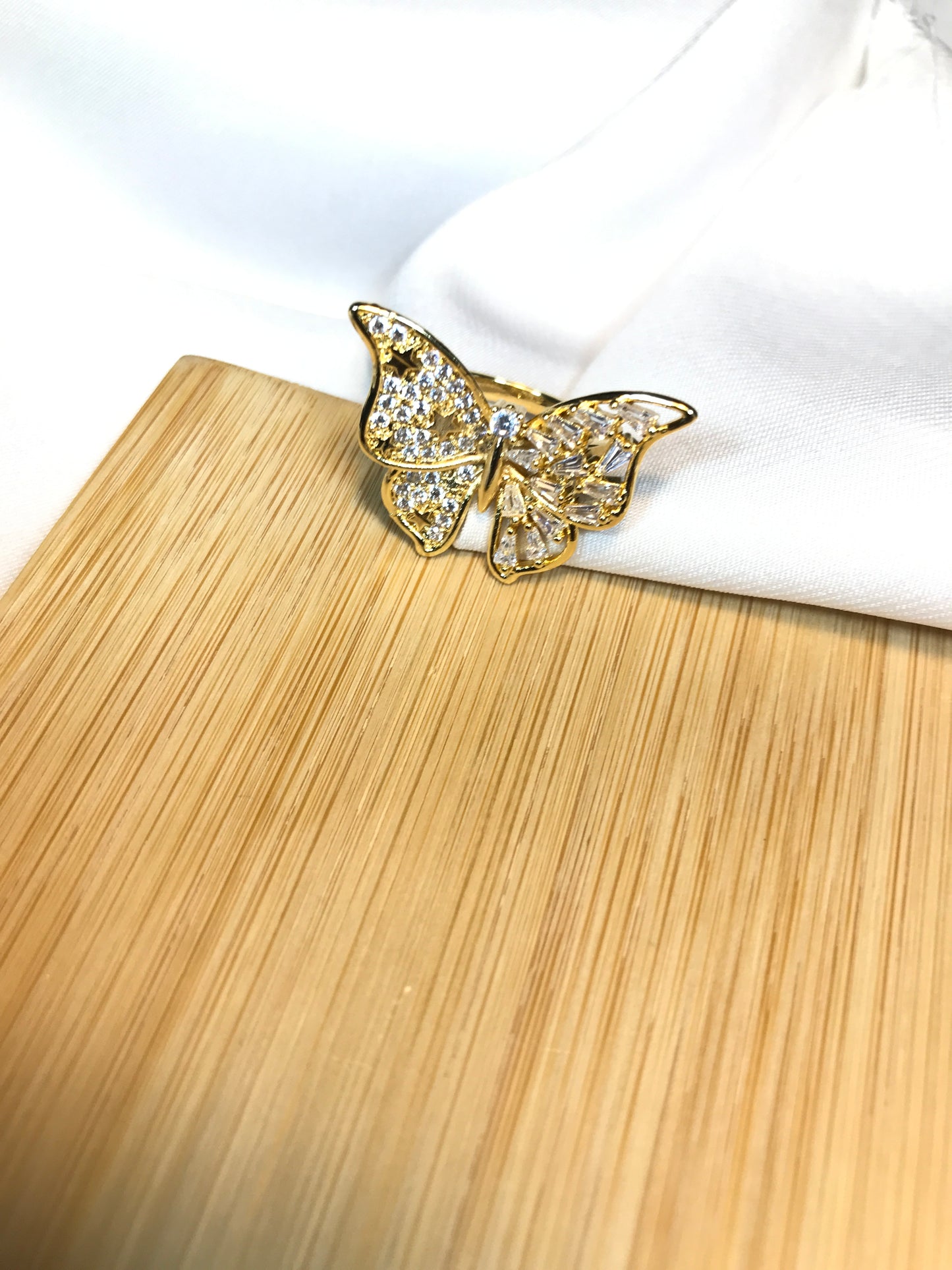 Golden Butterfly Ring