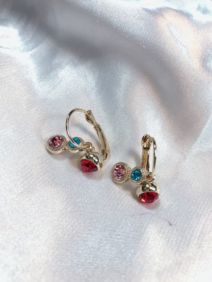 Tiny multi hanger earring