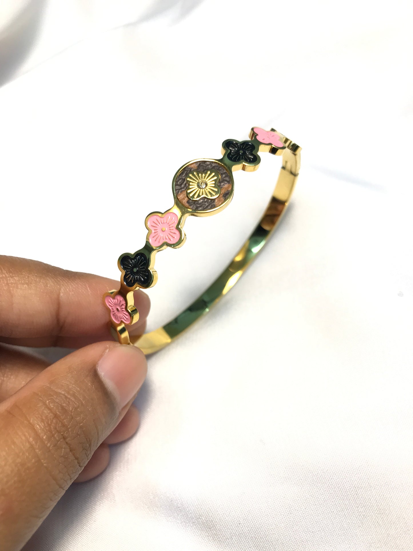 Black Pink Titanium Luise Bracelet