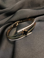 Load image into Gallery viewer, Titanium RoseGold Bracelet Clovar-12
