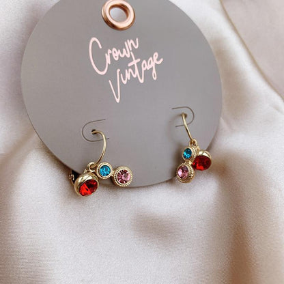 Tiny multi hanger earring