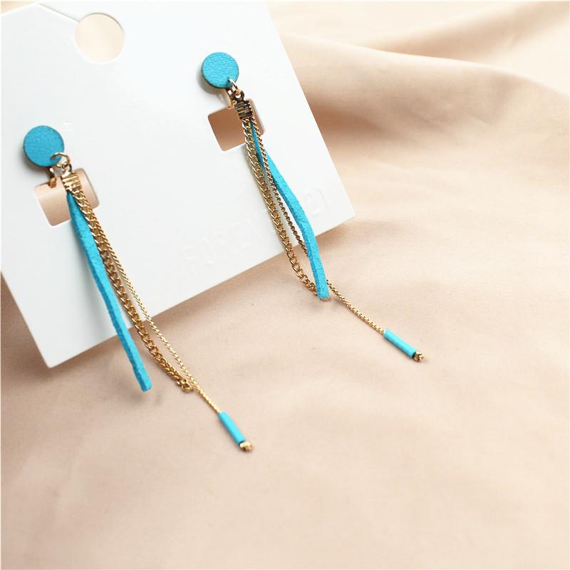 Long Blue earring