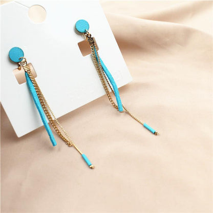 Long Blue earring