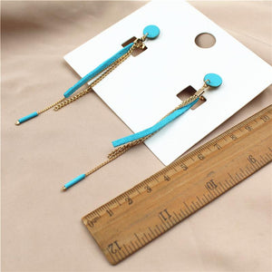 Long Blue earring
