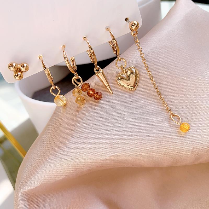 Mismatch Earring Chain Set