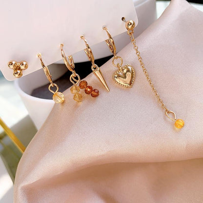 Mismatch Earring Chain Set
