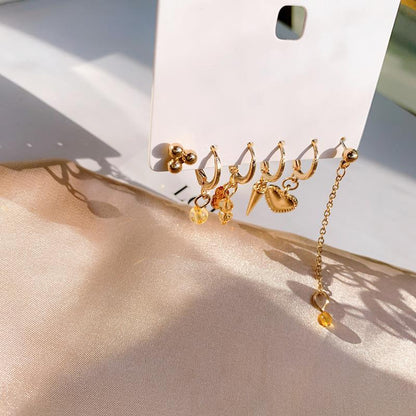 Mismatch Earring Chain Set